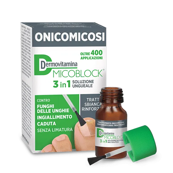 Dermovitamina Micoblock 3 in 1 onicomicosi soluzione ungueale, 7 ml