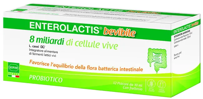 Enterolactis bevibile 12 flaconcini da 10 ml