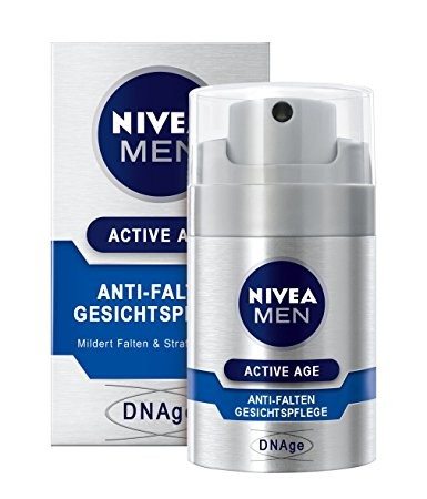 Nivea Men, Crema idratante antirughe DNAge, 50 ml
