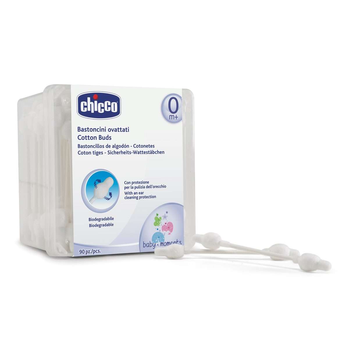 Chicco Cotton Fioc Ovattati Cotonati 90 pezzi