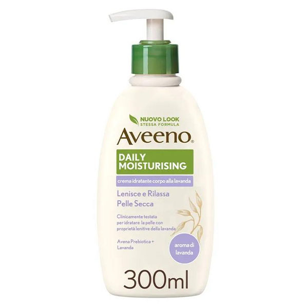Aveeno Crema Idratante Corpo Aroma Lavanda 300 Ml
