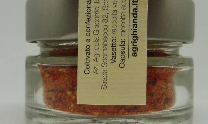 Peperoncino essiccato in polvere