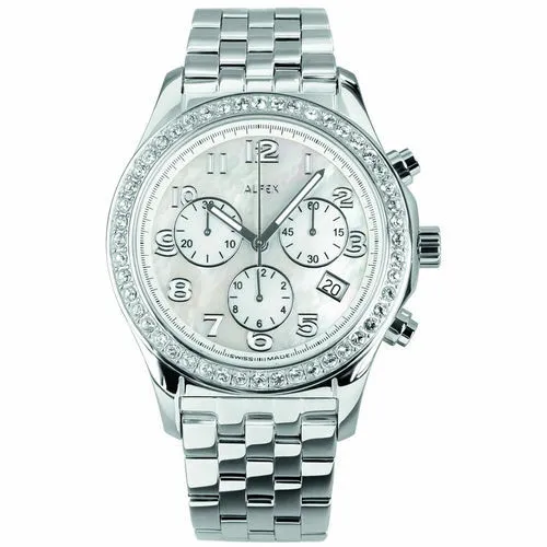 Alfex 5678-802 Orologio Donna Acciaio Swarovsky Quadrante Madreperla Lista 450€