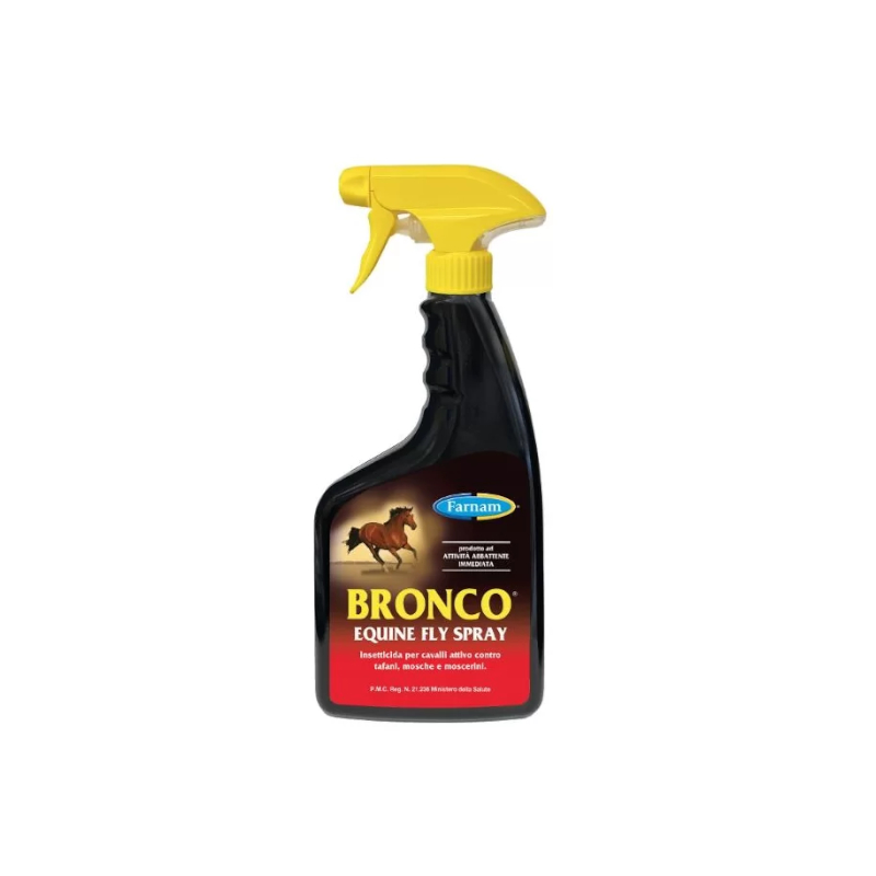 BRONCO (600 ml) – Insetticida per cavalli attivo contro tafani, mosche e moscerini