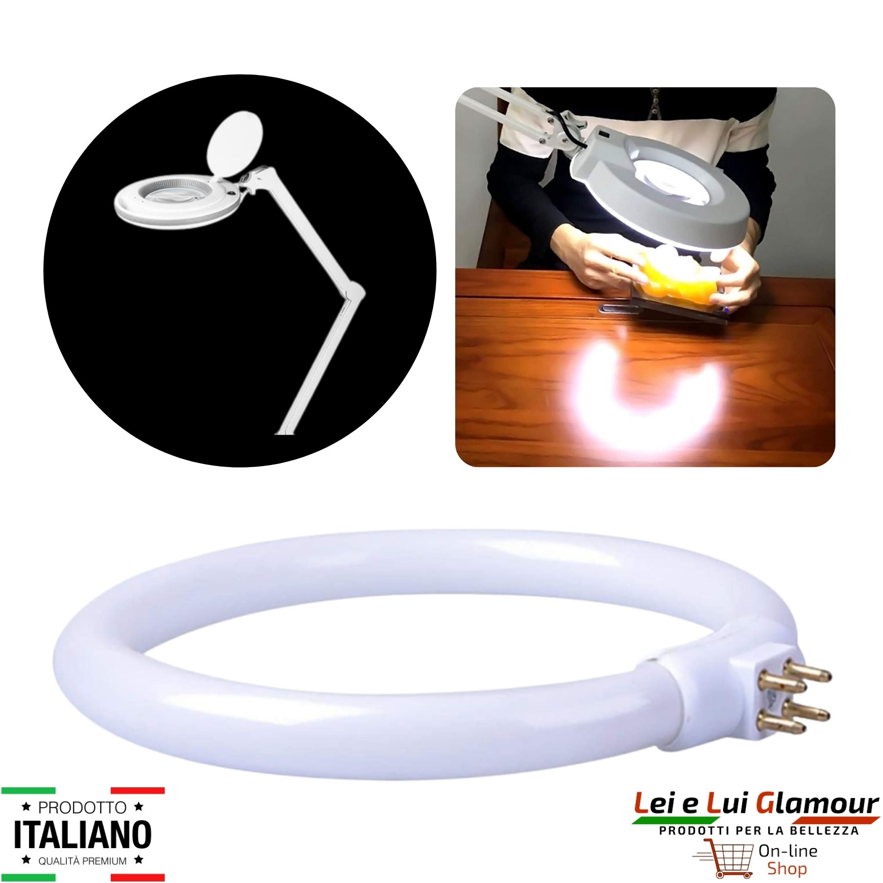 LAMPADA A NEON LUCE FREDDA PER LENTE PROFESSIONALE MUSTER & DIKSON