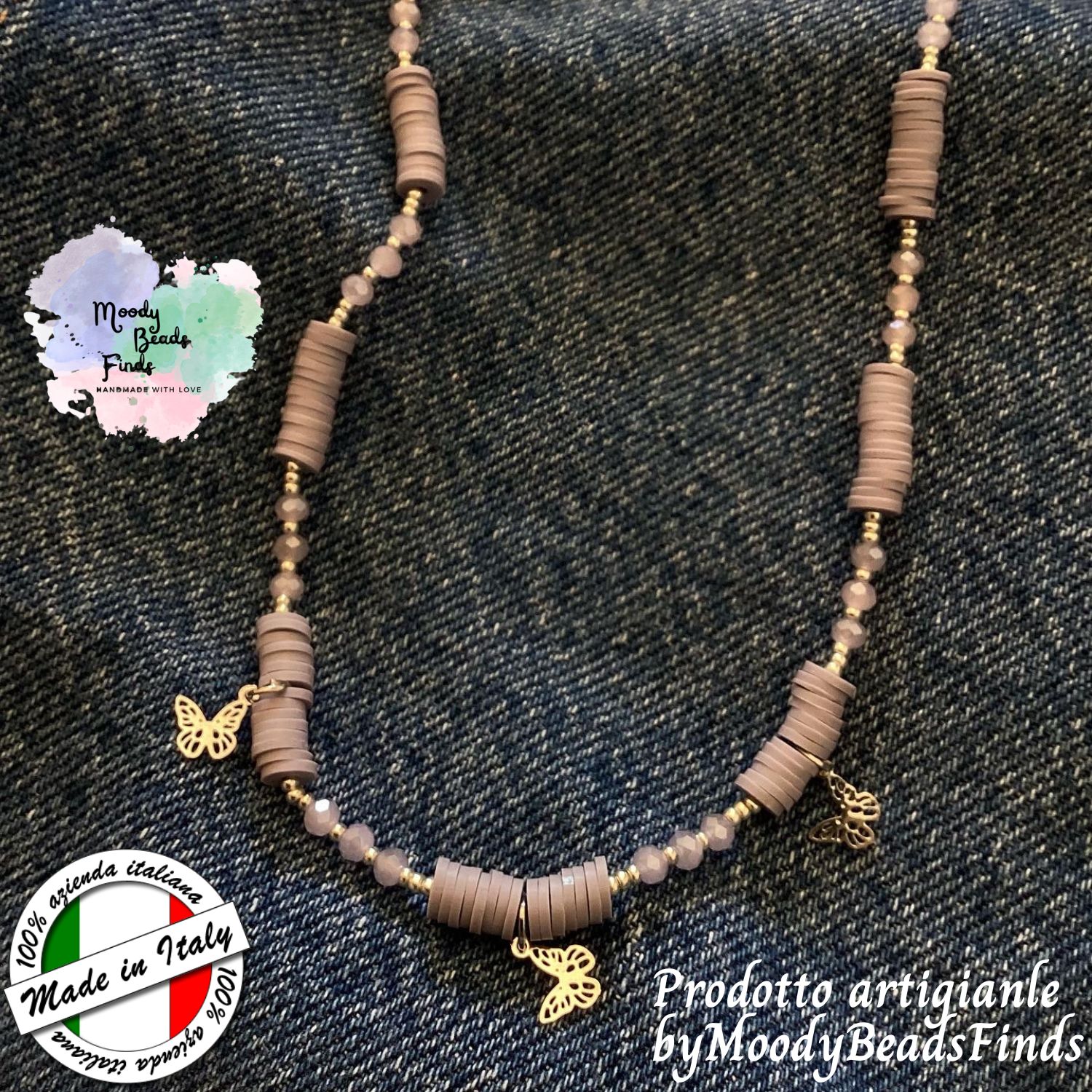 Parure Delicate Butterfly – MoodyBeadsFinds - immagine 2