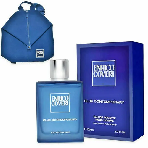Profumo Uomo ENRICO COVERI Blue Contemporary Edt 100ml + Zaino Regalo
