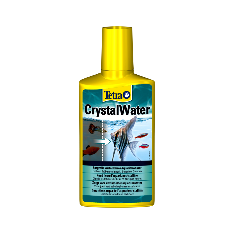 CRYSTALWATER (250 ml) – Elimina in modo facile e veloce l’intorbidimento dell’acqua dell’acquario dovuto a particelle di sporcizia