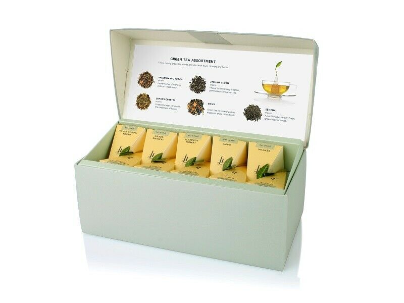 TEA Fortè Box 20 Piramidi – GREEN TEA ASSORTMENT – MIX TÈ VERDI - immagine 4